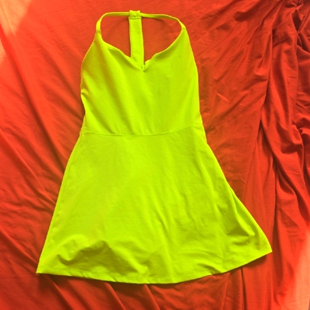 Spiritual Gangster Neon Green Mini Dress